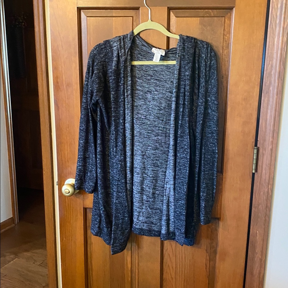 LOFT Charcoal Knit Top